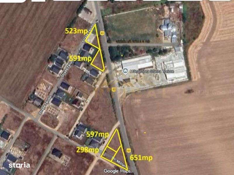 Teren 651 mp, stradal Mega 1, Berceni/ Vidra - Imagine principală: 1/6