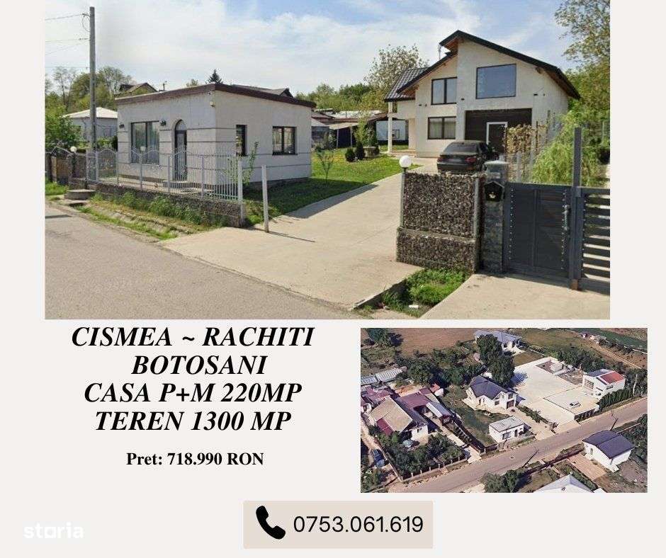 Casa P+M 220mp +Teren 1300 mp  - Cismea Rachiti ~ BT - Imagine principală: 1/4