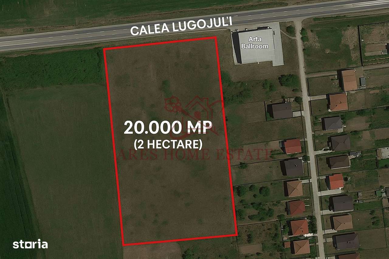 Teren 20.000 mp, 2 fronturi stradale – Calea Lugojului, langa Petrom. - Imagine principală: 4/11