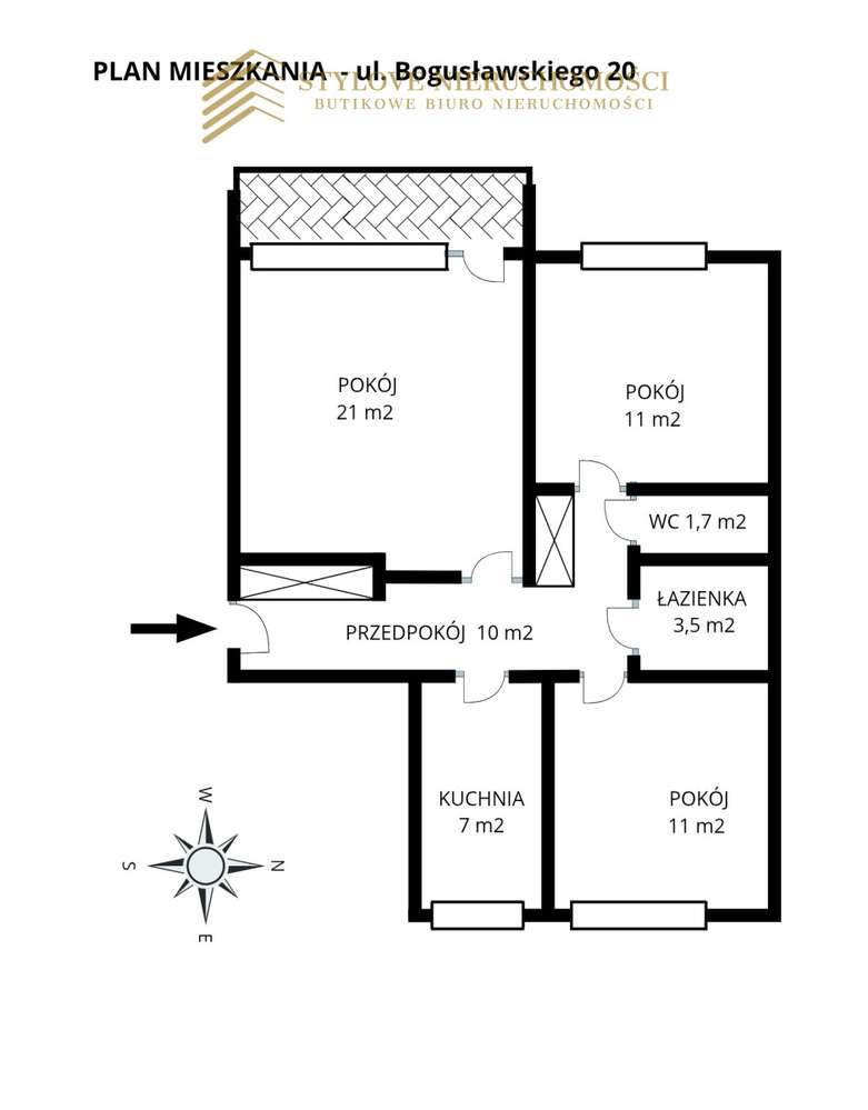 Funkcjonalne 3 niezależne pokoje po remoncie-16