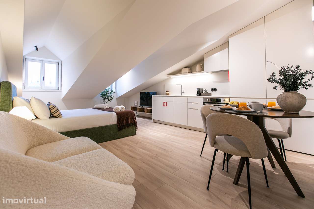 T0 Mobilado e Equipado - Despesas incluídas - Arrendamento Temporário - Grande imagem: 4/8