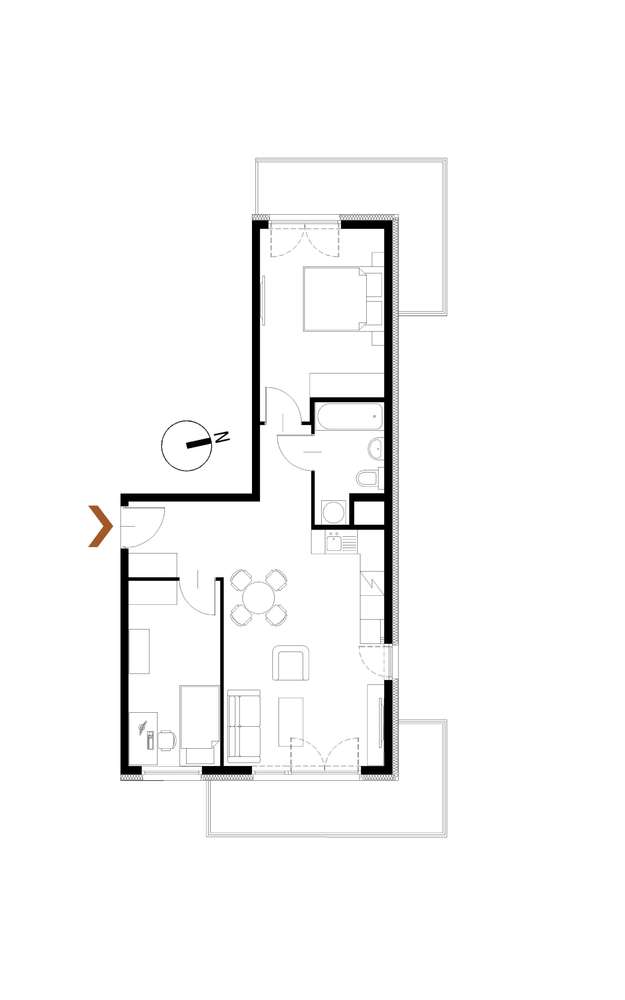 Apartamenty Gdyńska- 3-pok. z miejscem post.Gratis - Pełny obrazek: 2/12