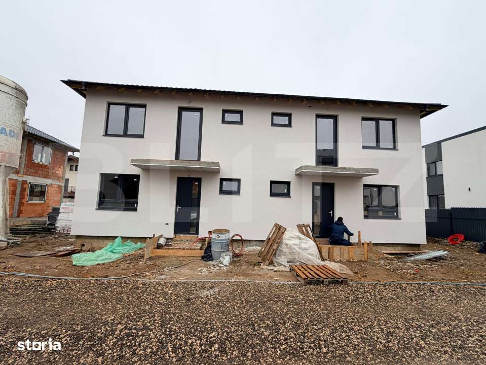 Casa noua cu 3 dormitoare, 2 bai si teren de 220 mp - Imagine principală: 5/16