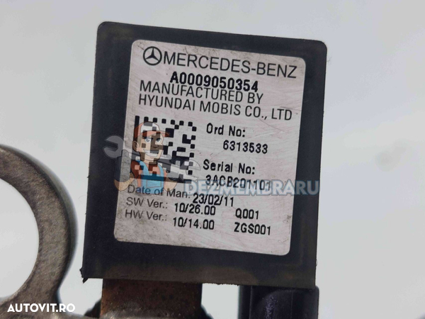 Borna baterie (-) Mercedes Clasa C (W204) [Fabr 2007-2014] A0009050354 - 2