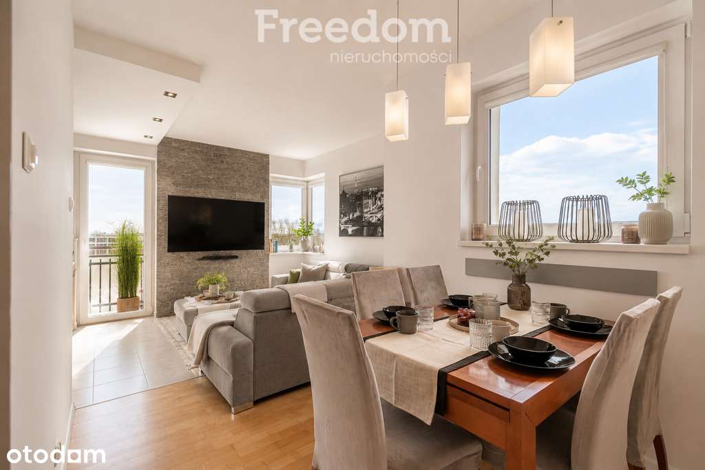 5 pokoi dwupoziomowe komórka balkon