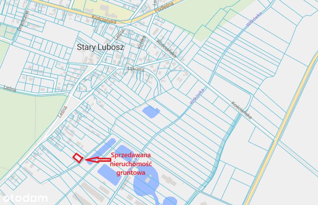 Stary Lubosz Działka Budowana 144 zł / m2-1