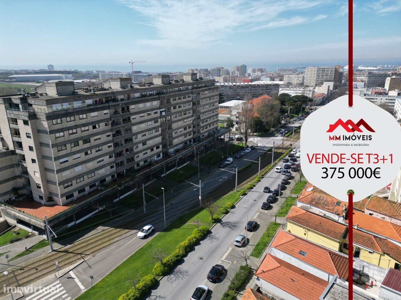 Apartamento T3+1 | Matosinhos | Parque Real | Garagem | Terraço | METR