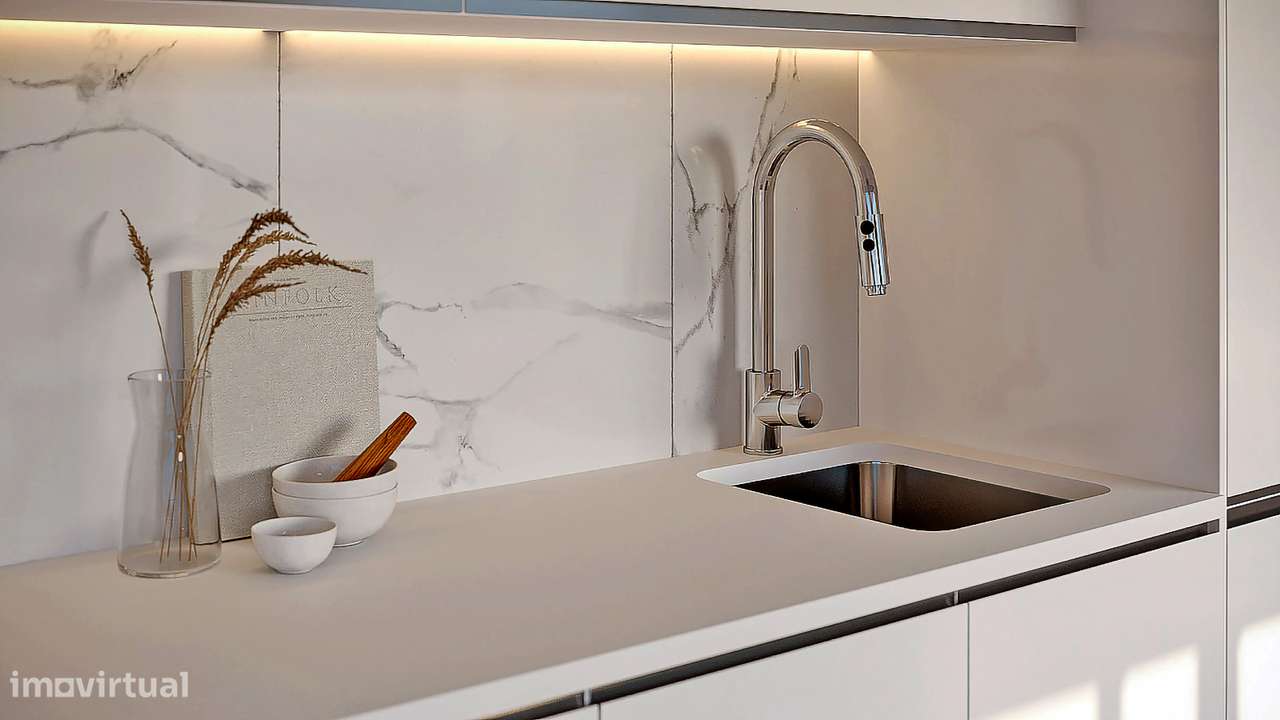 Apartamento T2 com varanda em Canidelo. - Grande imagem: 5/18