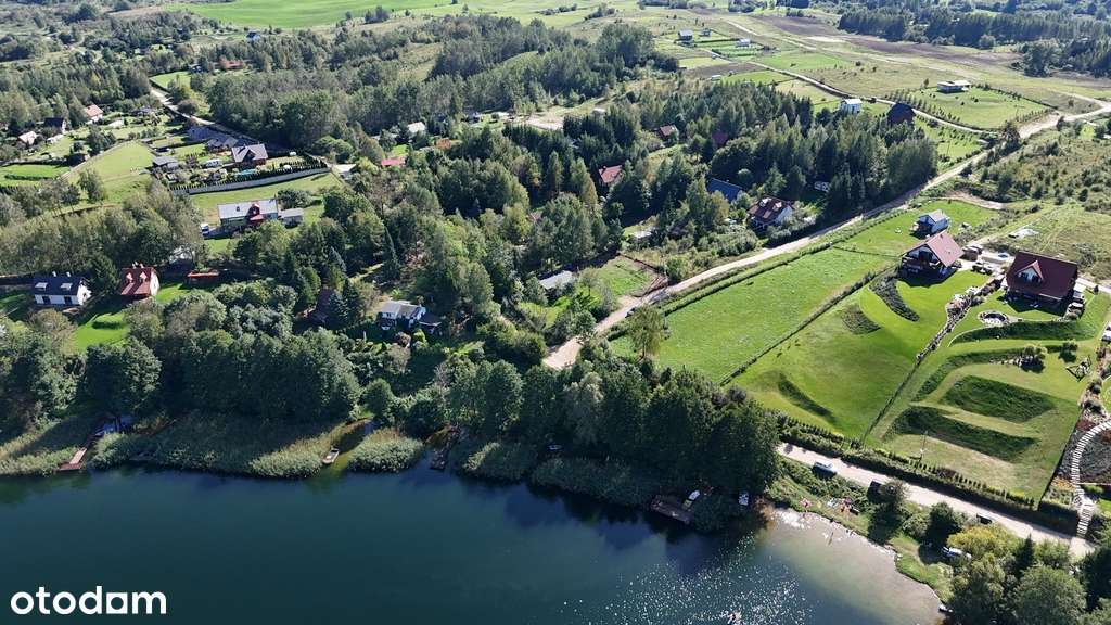 Działka rekreacyjna z domkiem nad j. Leleskim-8