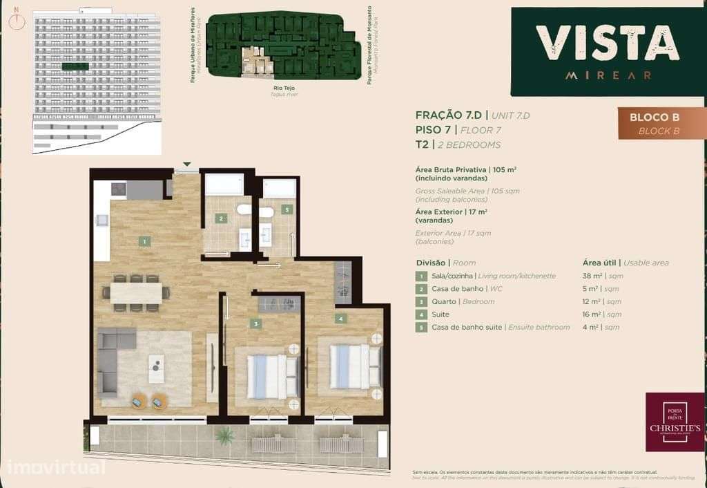Apartamento T2 com piscina, Miraflores, Oeiras-12