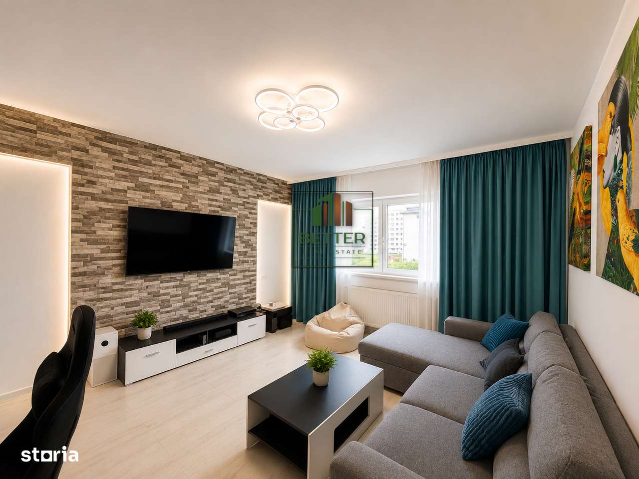 Apartament 3 camere, 2 bai - 2 locuri de parcare - Str. Potitionalului