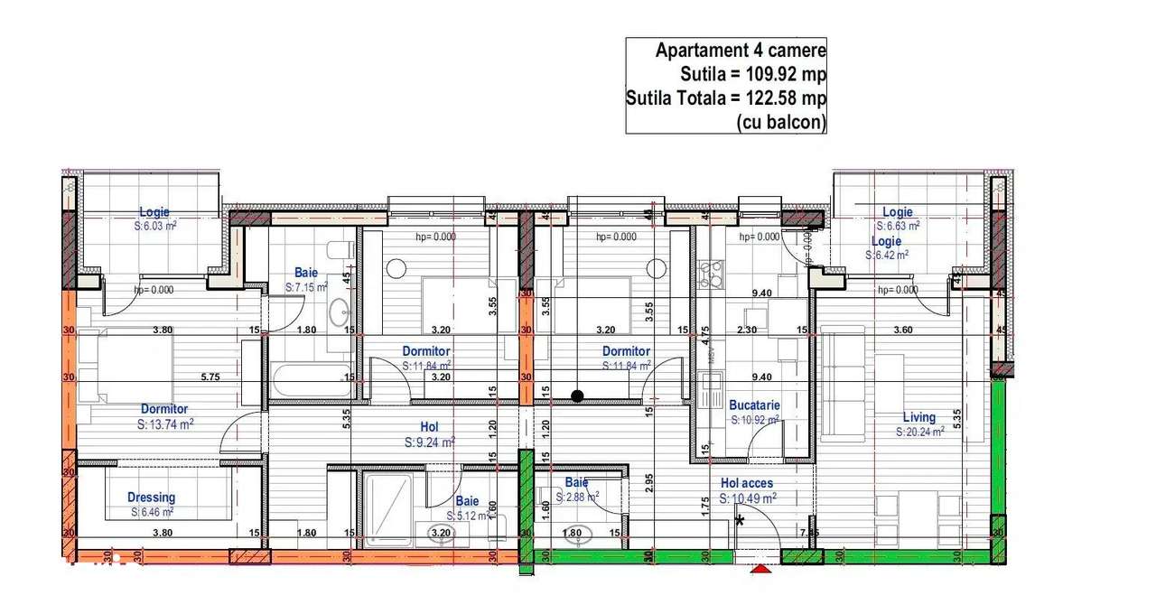 Complex Rezidențial Nou Premium 4 Camere 3 Bai, Metrou 1 Decembrie - Imagine principală: 4/12