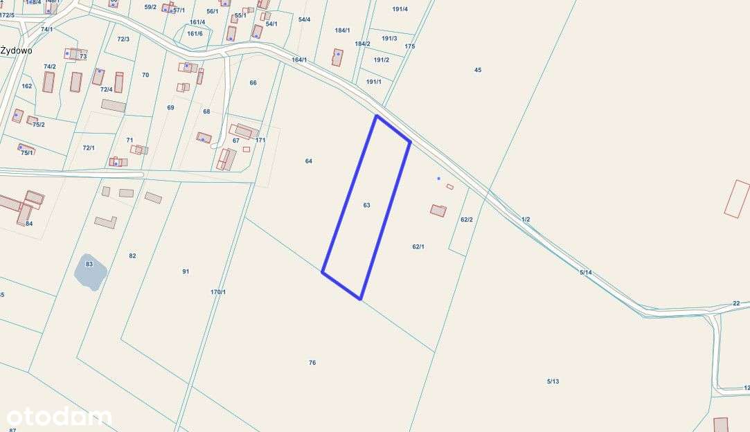 Działka 9 000m2, Żydowo, gmina Bartoszyce-0