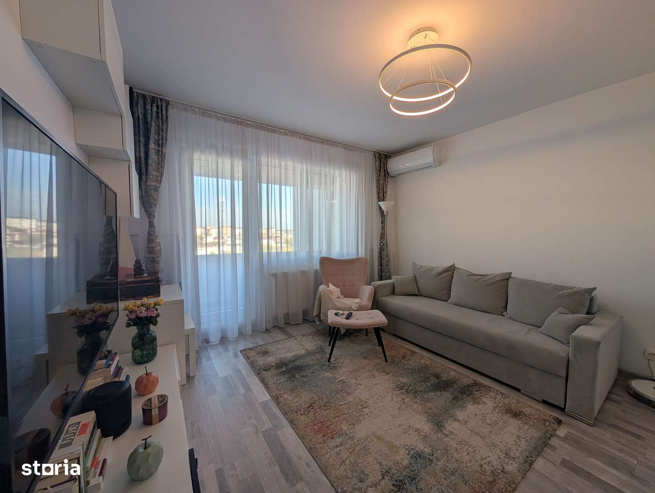 Apartament de 2 Camere Mobilat si Utilat complet + Loc de parcare-0