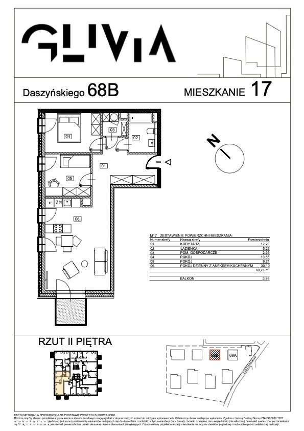 Mieszkanie B17 - jedyne 9400 zł za m2. - Pełny obrazek: 2/8