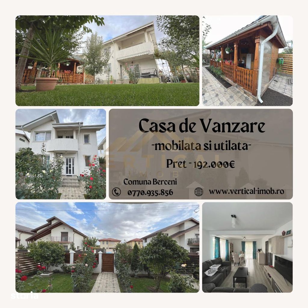 Casa de vanzare mobilata si utilata - Comuna Berceni