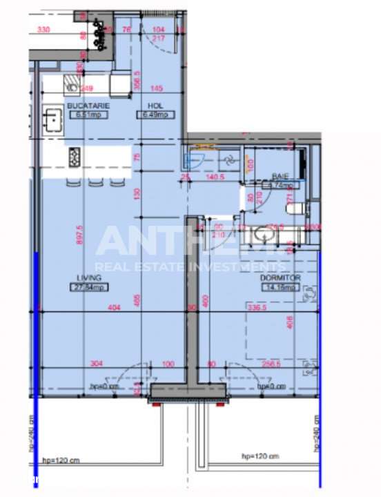 Apartament 2 camere + Loc de parcare ONE High District - Imagine principală: 2/4