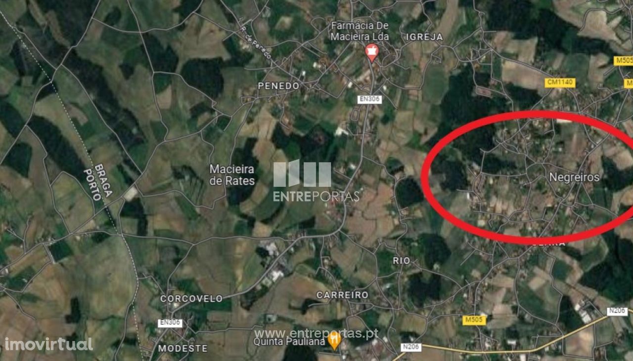 Venda de Terreno p/construção com 1141m2 em Negreiros, Barcelos