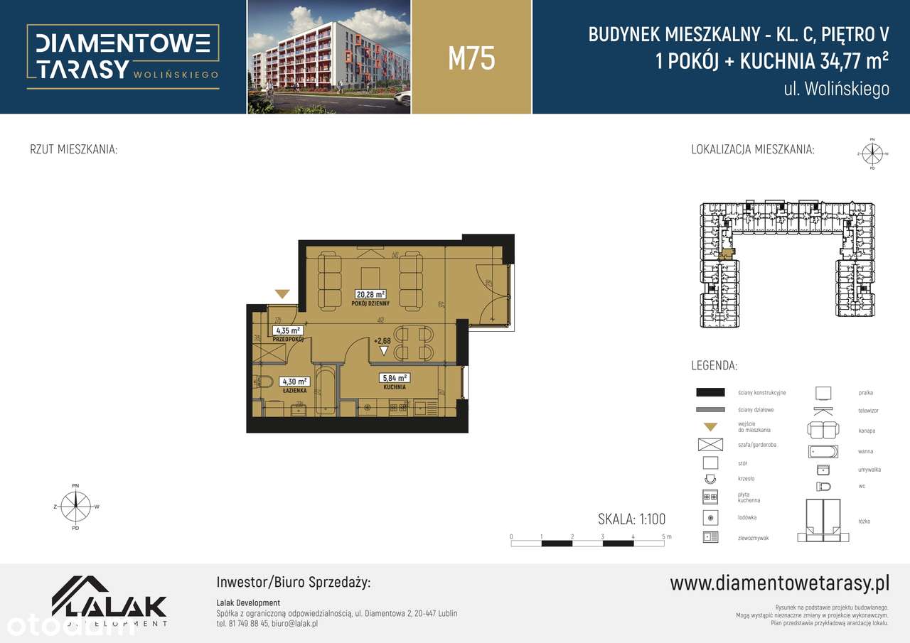 Diamentowe Tarasy | przestronne mieszkanie C/M75 - Pełny obrazek: 2/8