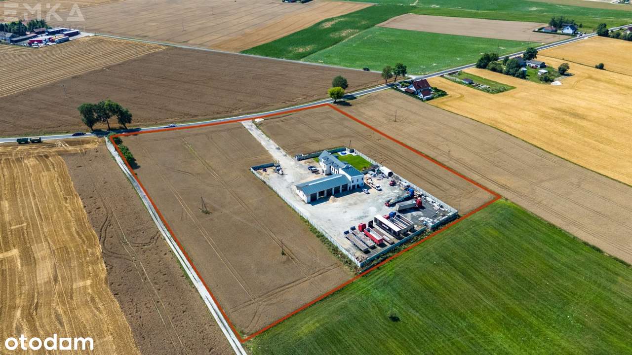 Dom + biuro + hala 5-stanowiskowa plac-3