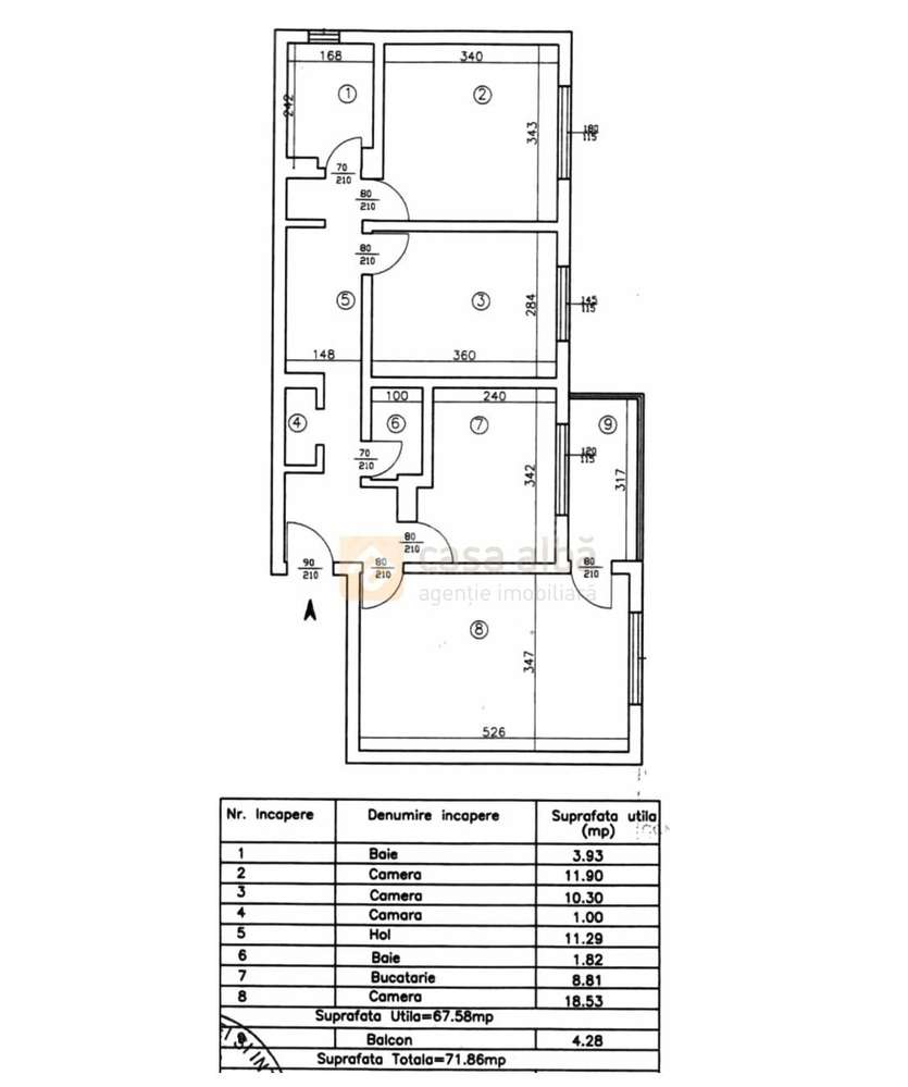 Nicolina - prima statie, 3 camere spatios, disponibil imediat-1