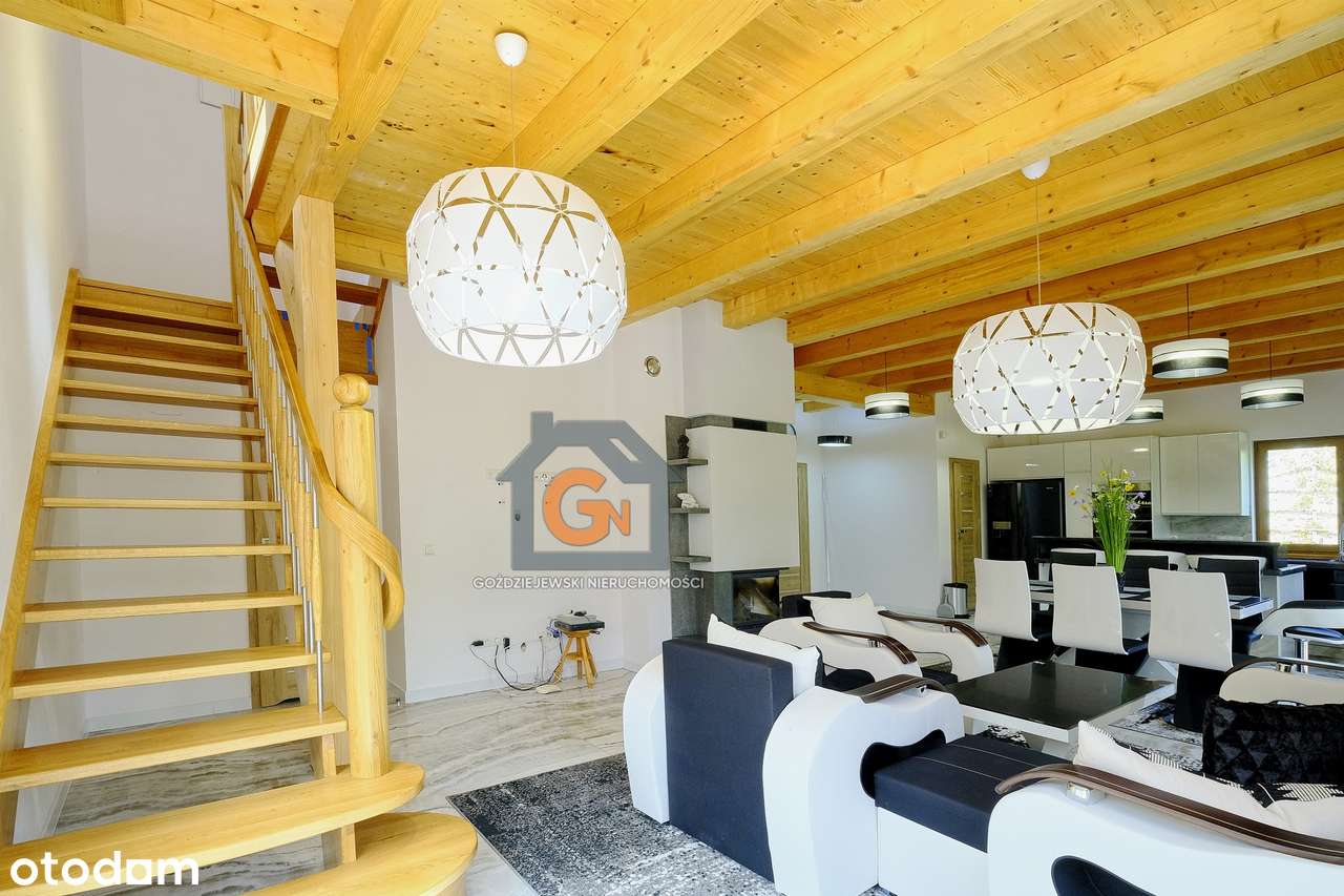 Nowy nietuzinkowy dom o pow. 150m2 ze stawem. Działka o pow. 1ha - Pełny obrazek: 5/20