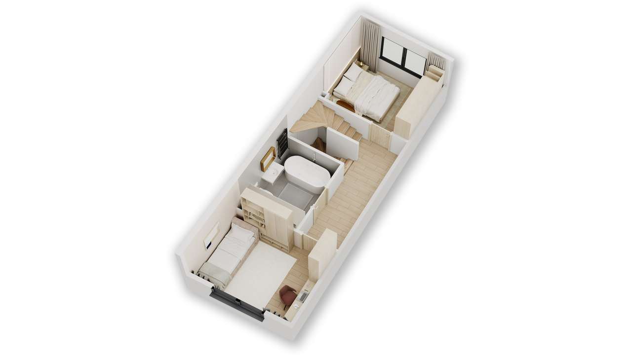 3-4 pokoje, 2 łazienki, ogródek  - KOMFORT, WYGODA, NISKIE RACHUNKI - Pełny obrazek: 2/19