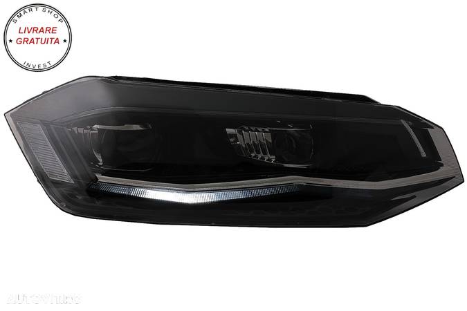 Faruri LED VW Polo AW MK6 (2018-2020) Semnal Dinamic Secvential- livrare gratuita - 5