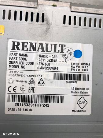 RADIO NAWIGACJA DACIA DUSTER I LIFT 281153391R - 7