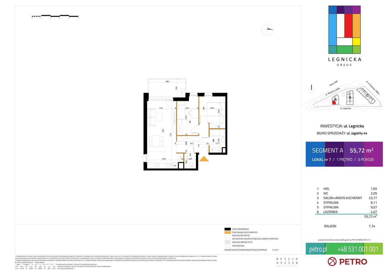 Legnicka Ursus | mieszkanie 3-pok. | A_M07 - Pełny obrazek: 2/10