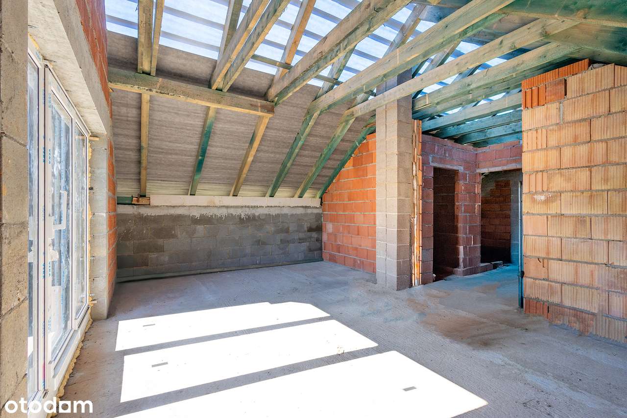 Łapczyca, gm. Bochnia dom wolnostojący + garaż – stan surowy zamknięty-16