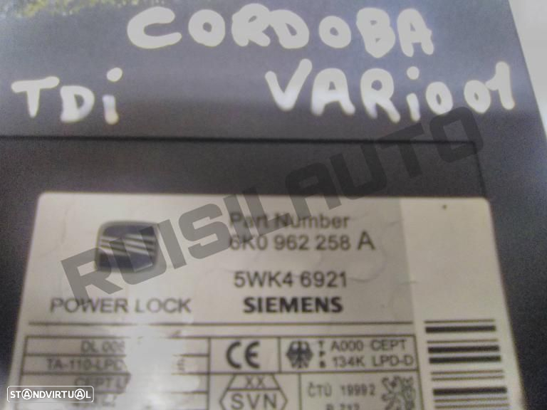 Módulo Confort / Fecho Central 6k096_2258a Seat Cordoba Vario ( - 3