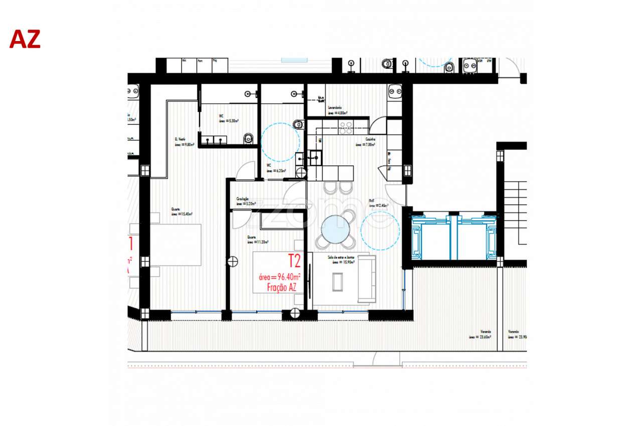 Apartamento T2 c/ Varanda, Freamunde, Paços de Ferreira (Fração AZ) - Grande imagem: 2/16
