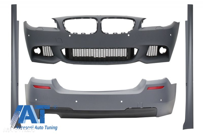 Pachet Exterior compatibil cu BMW F10 Seria 5 (2011-2014) M-Technik Design - 2