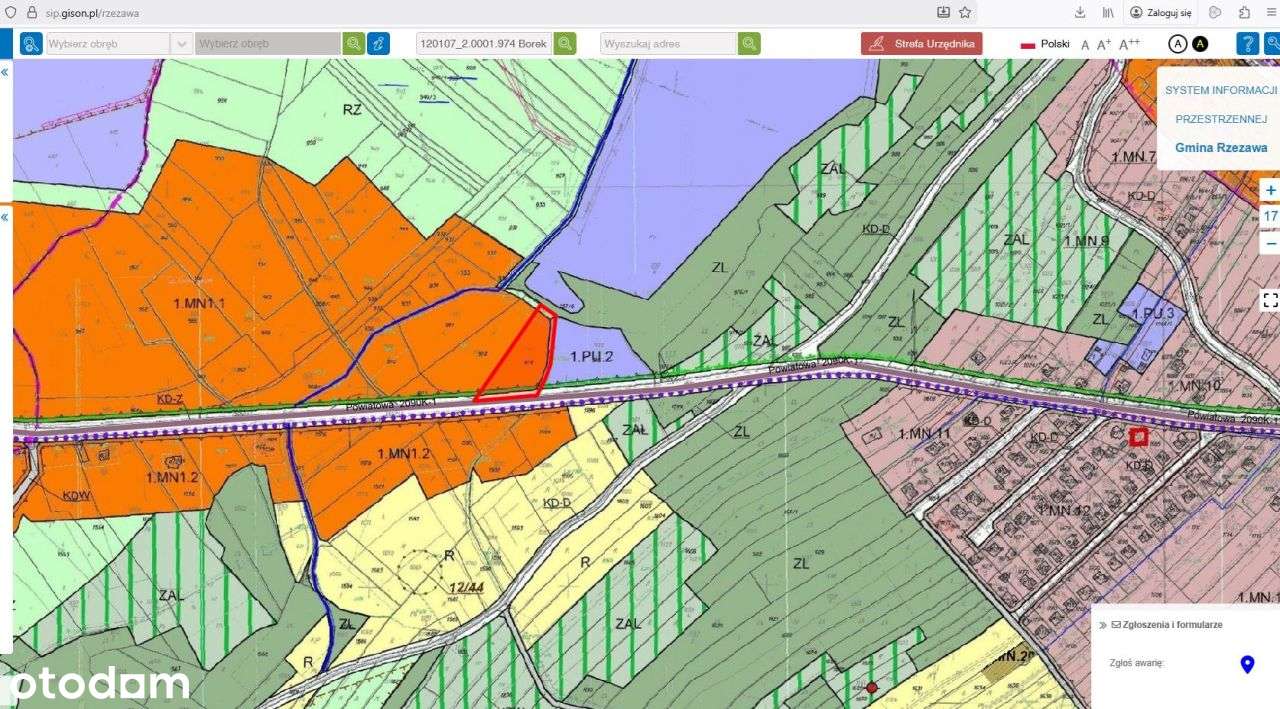 38ar budowlana przy drodze Borek Rzezawa-3
