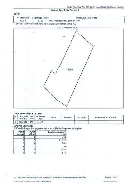 Teren intravilan pe Valea Sebesului, Sugag-Dobra, Sat-Musetoaia - Imagine principală: 5/8