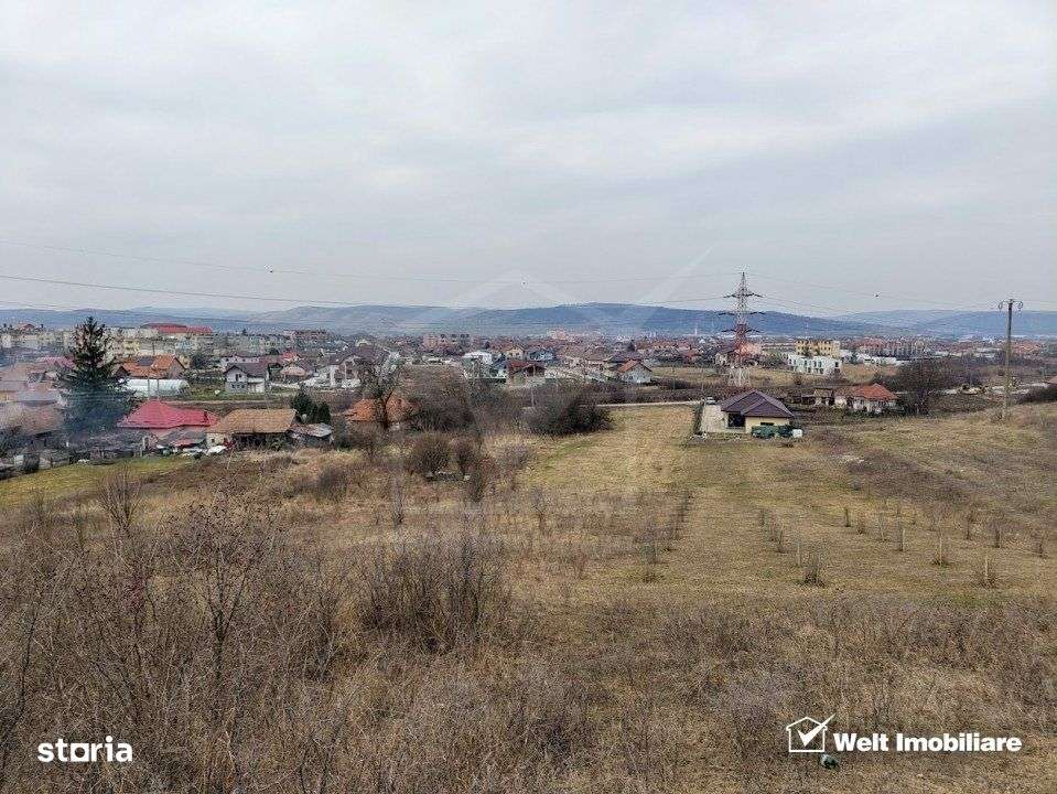 Teren constructii Apahida, acces drum, panorama superba - Imagine principală: 2/7