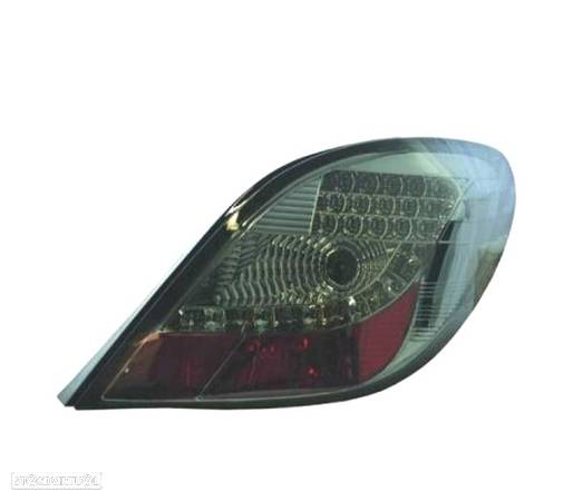 FAROLINS TRASEIROS LED PARA PEUGEOT 207 06-12 CROMADO ESCURECIDO A - 2