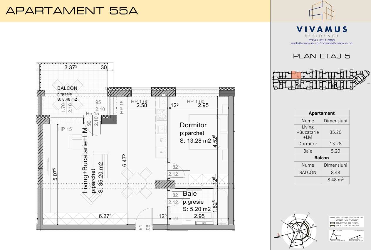 Studio, 43 mp + min. 3 mp balcon, bloc in executie, aprilie 2027-17