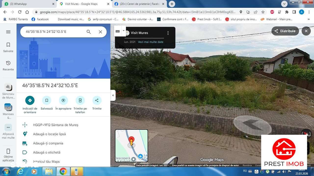 Teren intravilan de vanzare, 1150 mp ,str. Voinicenilor, Targu Mures-2