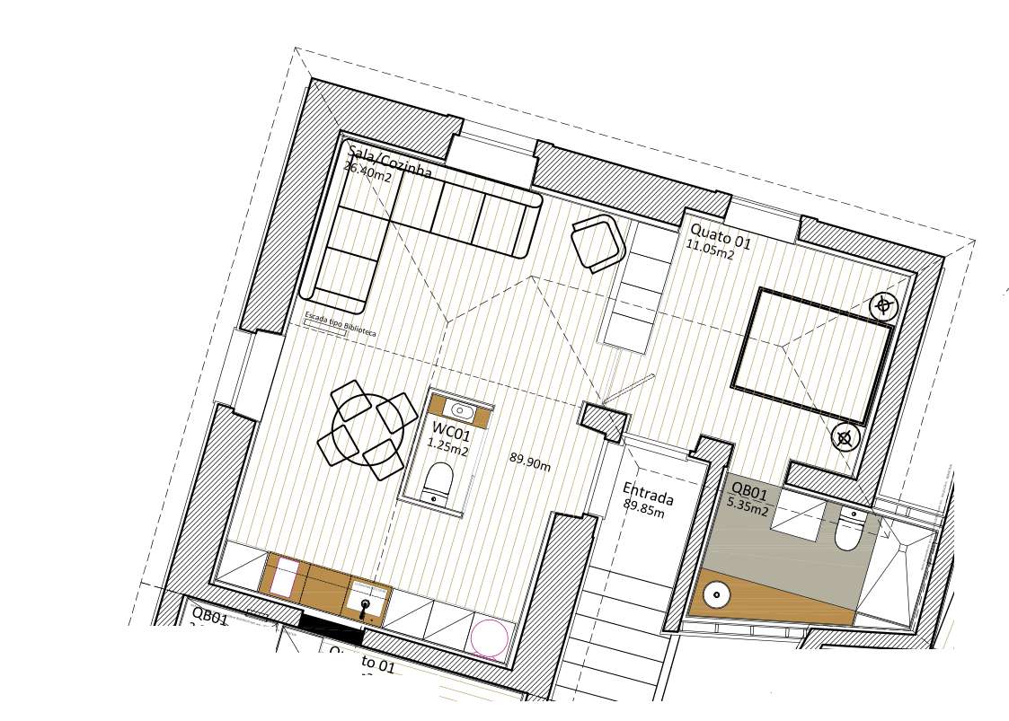 Fração T1+1 Mezanino, Pé-Direito Duplo, Vista Rio e 2 Lugares Parque-6