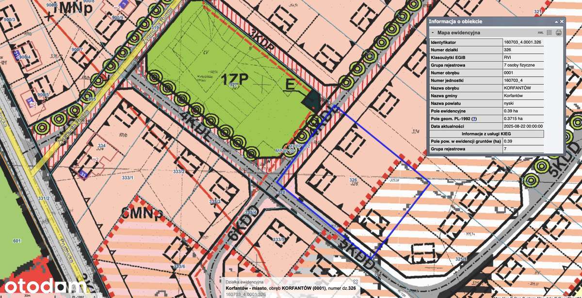 Działki budowlane nr 326 i nr 660 - Korfantów - 12000 PLN/ar - Pełny obrazek: 5/9