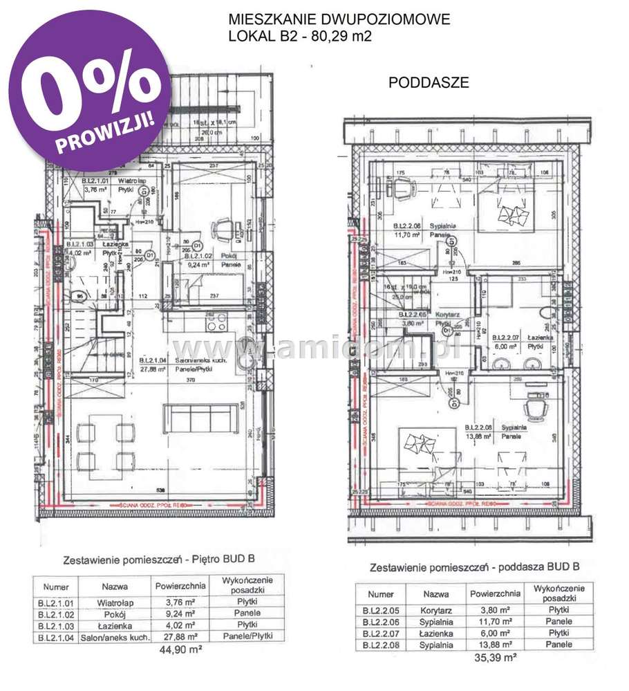 Ząbki, 4 pokoje, dwupoziomowe - tylko 400 m od PK-2