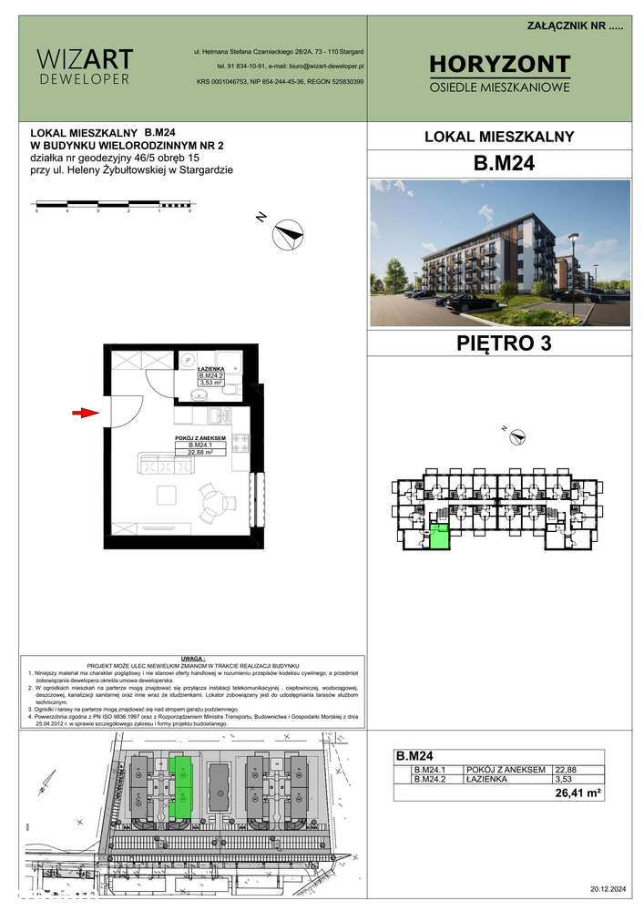 Osiedle Horyzont | etap 2 | mieszkanie B24 - Pełny obrazek: 2/13