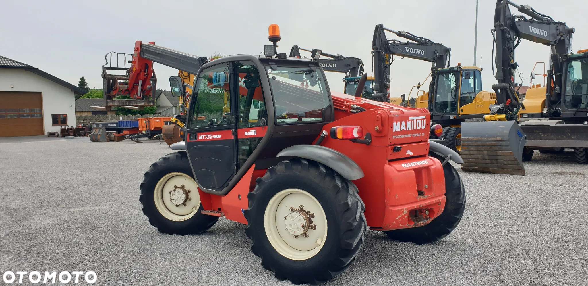 Manitou MT732 rok 2001 sprowadzona łyżka + widły cała w oryginale - 31