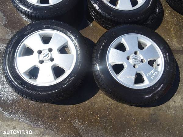 Vand Jante aliaj cu Cauciucuri M+S Opel Corsa D 185/65 R15 din 2007 cod: 24437244 - 3