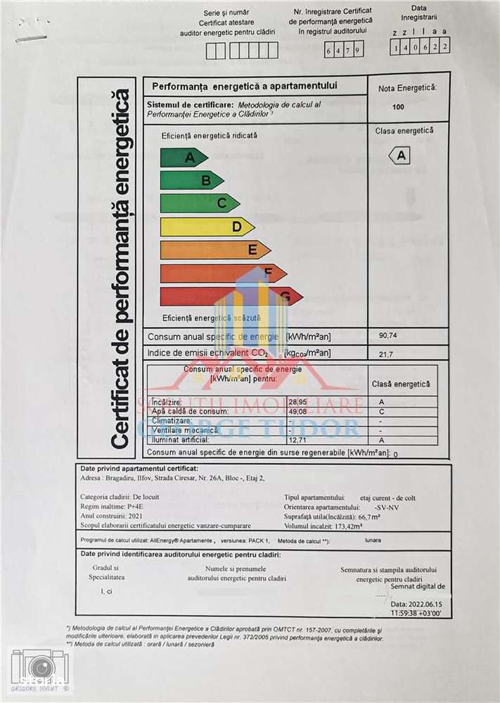 Ap. 3 camere, 79 mp, Bragadiru - Prelungirea Ghencea, Str.Ciresar 26A-2