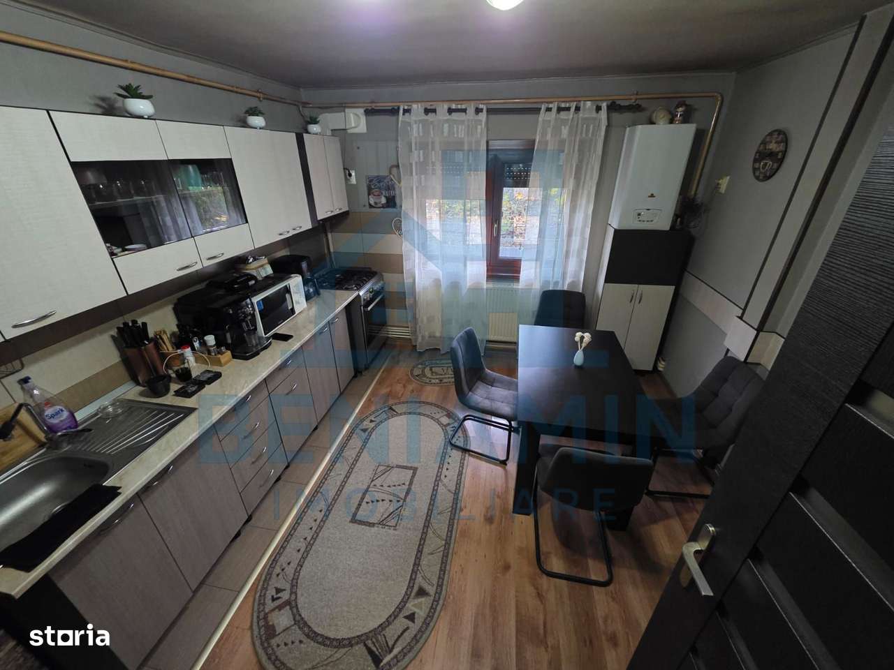 3 camere decomandat-Centrala termica-Parter-Mobilat si Utilat-Izolat-4