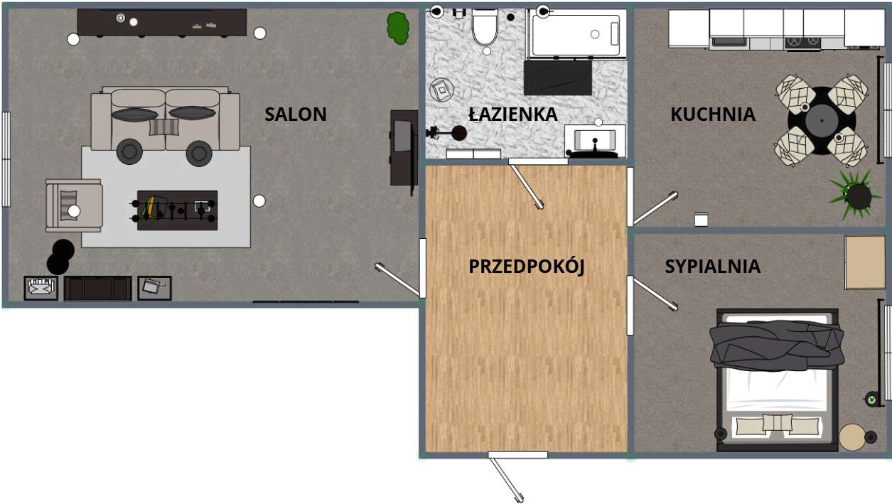 2 pokoje w spokojnej okolicy | parter-5