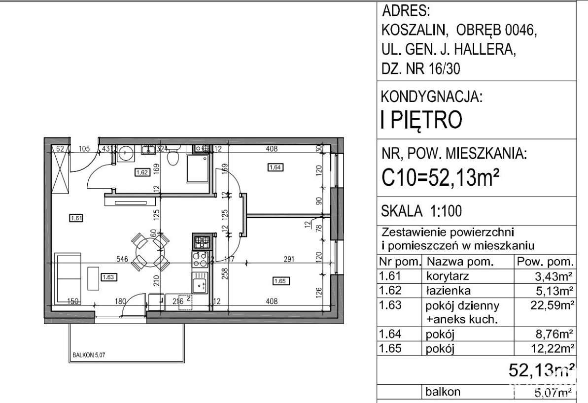 Osiedle Hallera 3 pokoje, balkon, winda, garaż pod-1